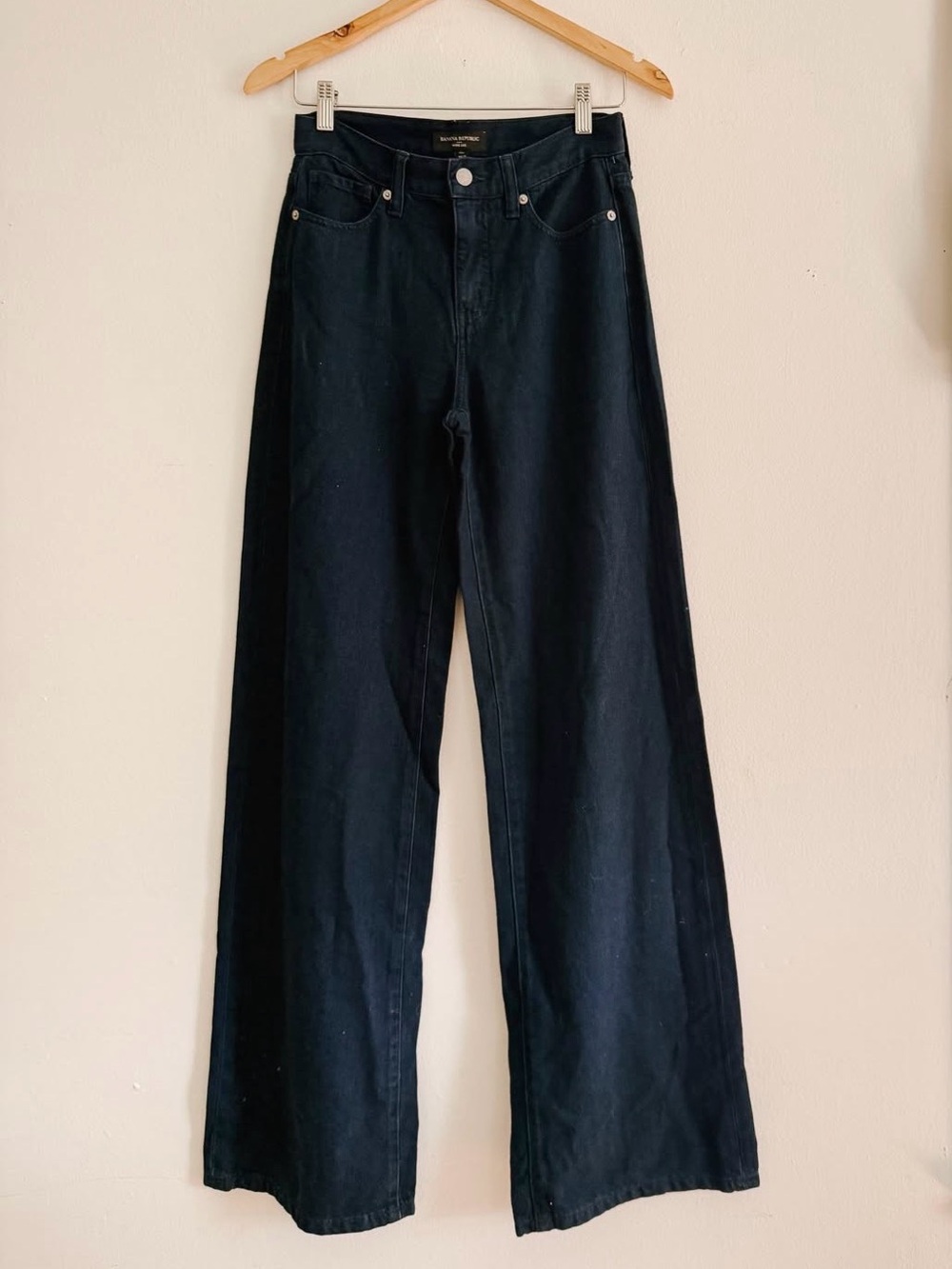 26 Tall Wide Leg Jeans, Soft Navy Denim